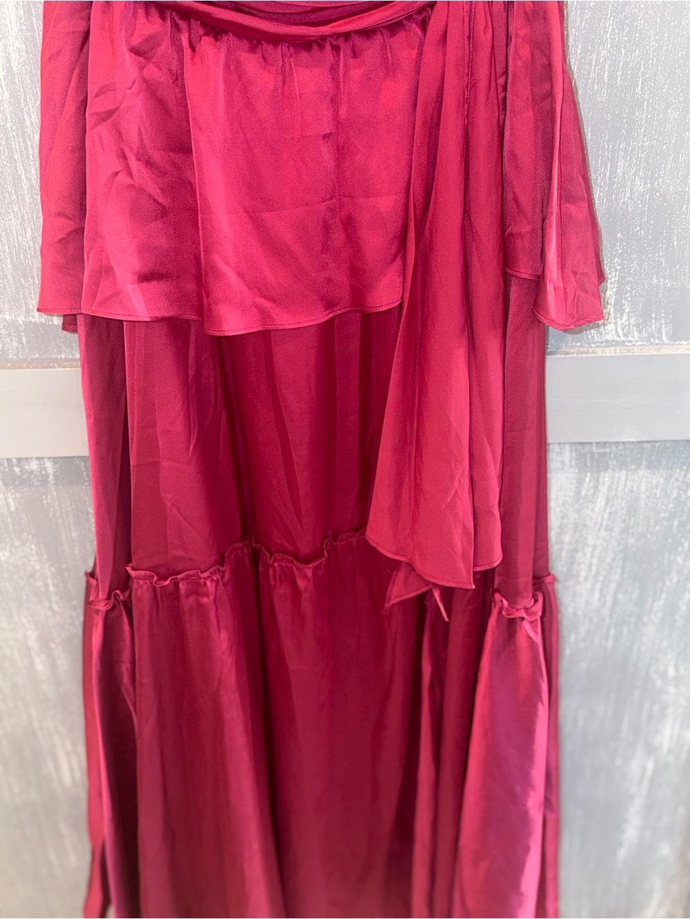 Few Moda Sintra Magenta Satin Halter Maxi Dress – Size 2 NWT - Picture 10 of 13